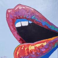 Lips (Light Blue) by Jordan Daines