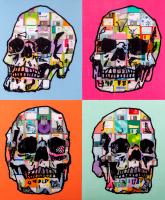 Memento Mori - All is Vanity #14 (Blue Pink Orange Green) by Taylor Smith