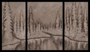 Letting Go (Triptych) by A.M. Stockhill